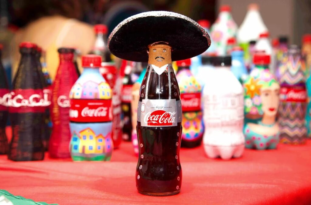 Coca-Cola bottle decorated