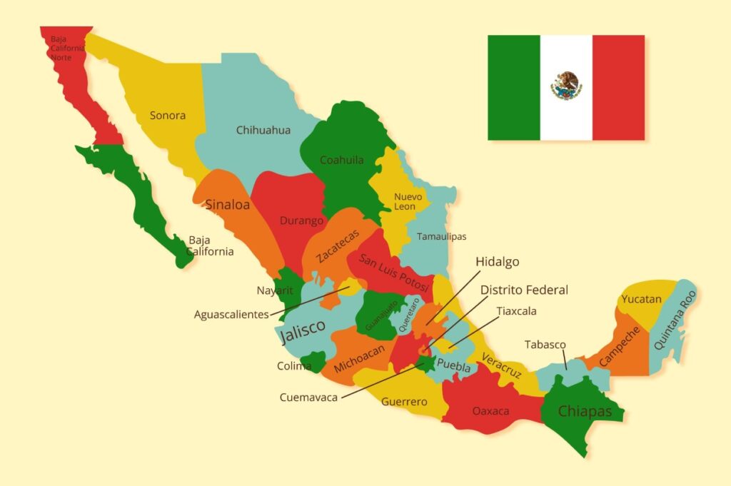 Map-of-Mexican-States