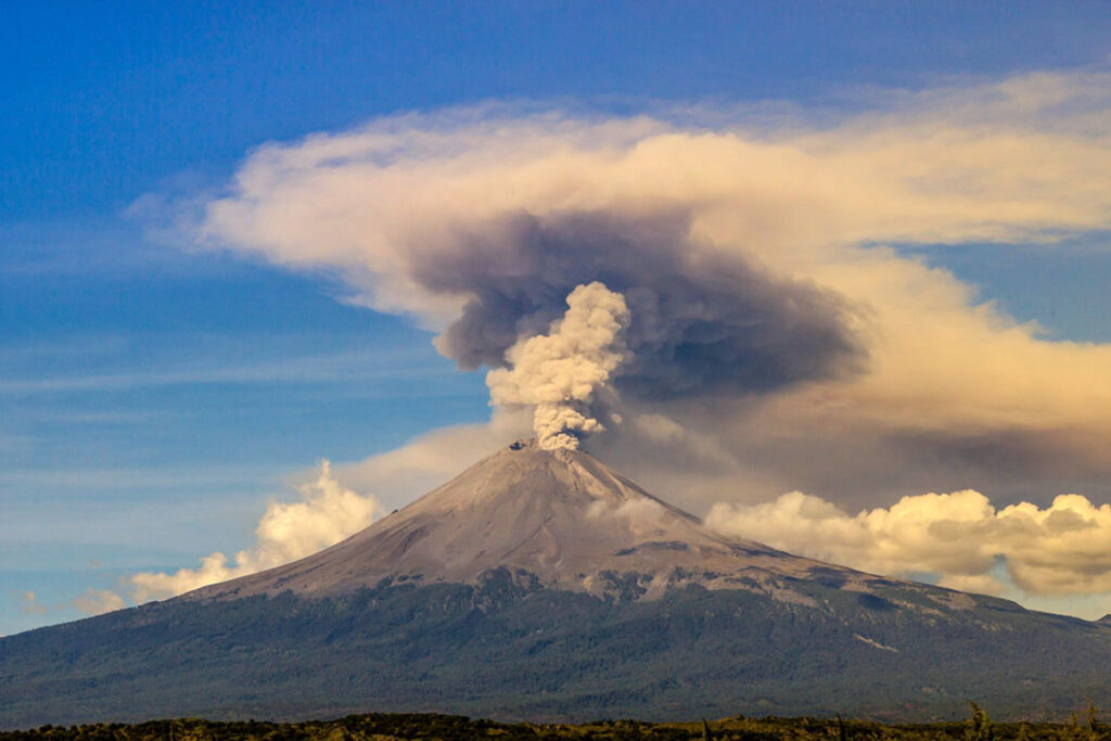 Popocatepetl volcano, Puebla