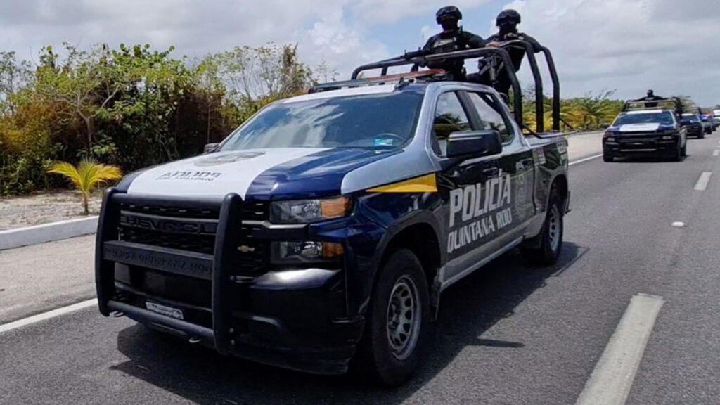 Mexico Quintana Roo Police convoy