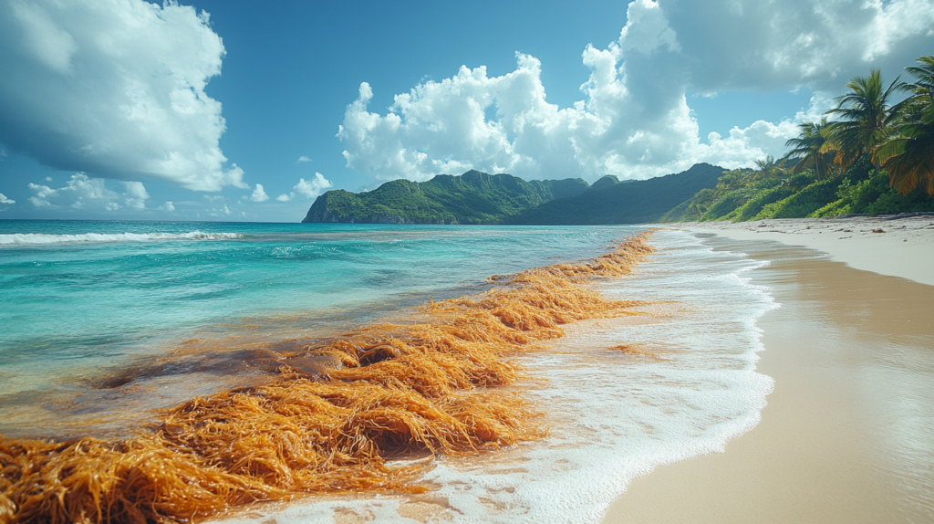 Seaweed on the beach